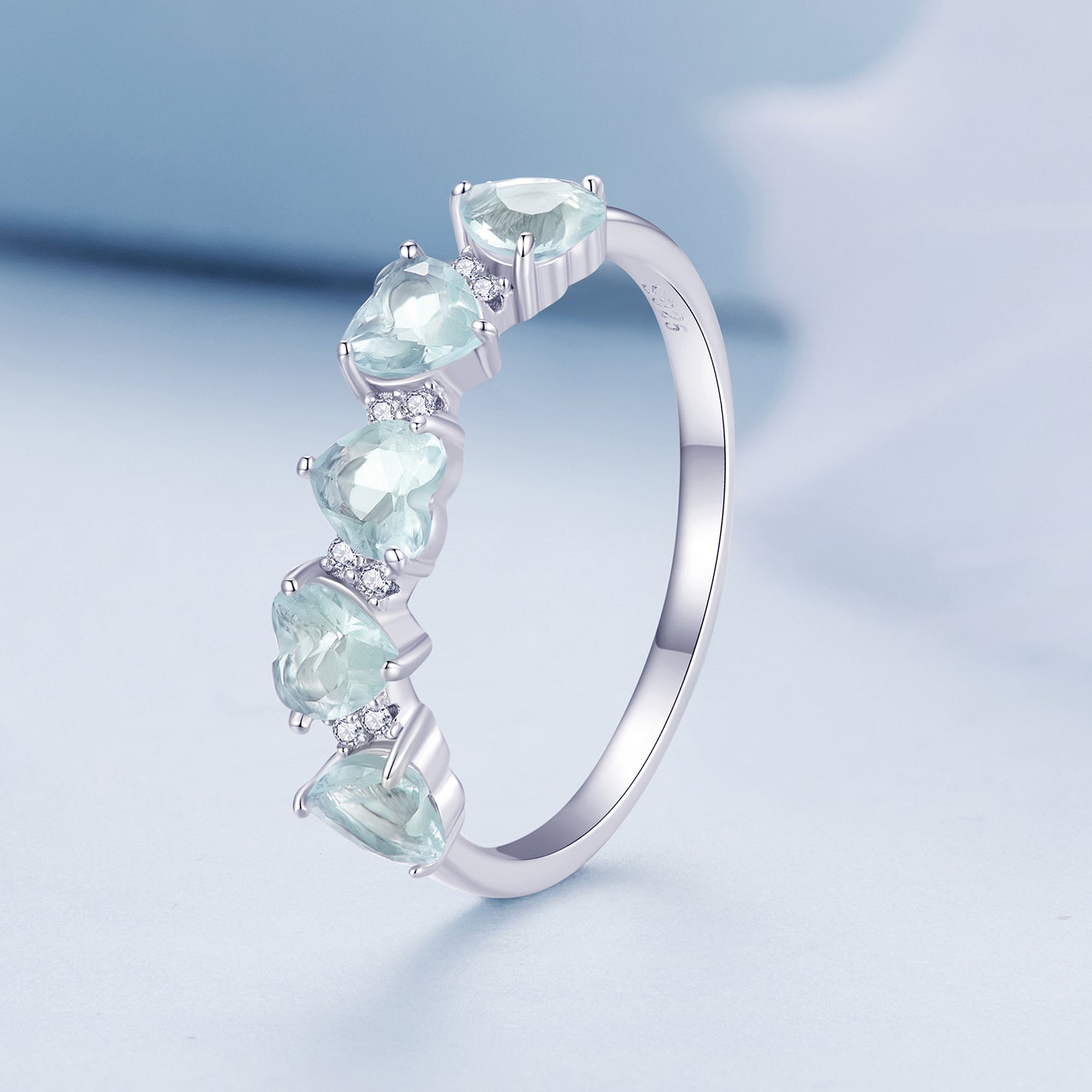 925 Sterling Silver Ring with 4.5mm Pavé Set CZ, Size 7, for Women Bids.com