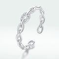 925 Sterling Silver 0.3cm Width CZ Pavé Setting Rings Bids.com