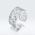 S925 Sterling Silver Pavé Setting CZ Ring Bids.com