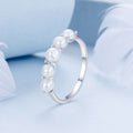 925 Sterling Silver Natural Pearl Platinum Plated Ring Size 6.0 for Women Bids.com