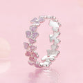 925 Sterling Silver Enamel Platinum Plated Ring Size 6 for Women Bids.com