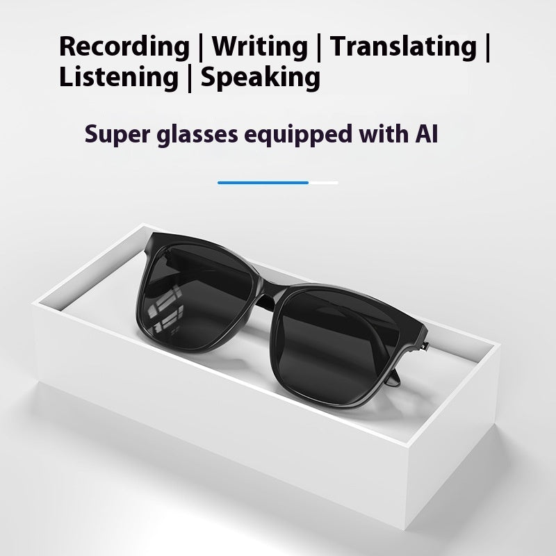 Intelligent AI Translation Wireless Bluetooth Glasses Headset Language Real-time Interpretation Gilles Family