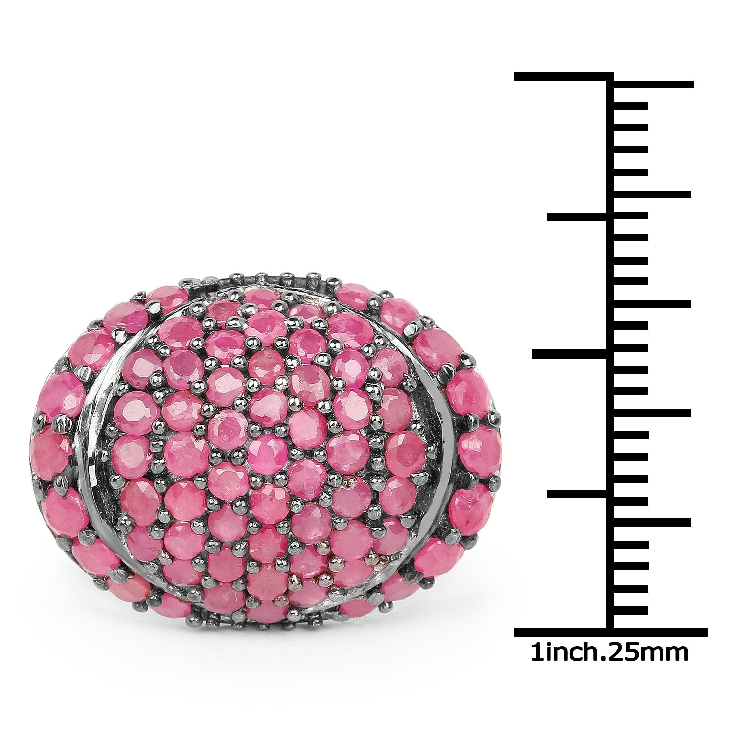 3.35 Carat Genuine Ruby .925 Sterling Silver Ring Bids.com