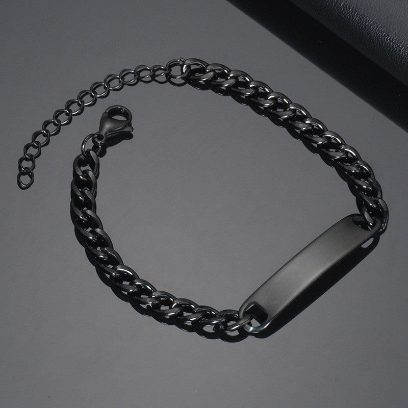 Custom Laser Engraved Bracelets Personalized Bracelet Engravable Stainless Steel Jewelry Gifts Gilles Family