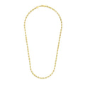 5.0mm 14k Yellow Gold Solid Diamond Cut Rope Chain Bids.com