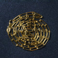 18K Yellow Gold Paperclip Chain (2.50 mm) Bids.com
