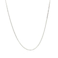 10k White Diamond Cut Cable Link Chain (0.87 mm) Bids.com