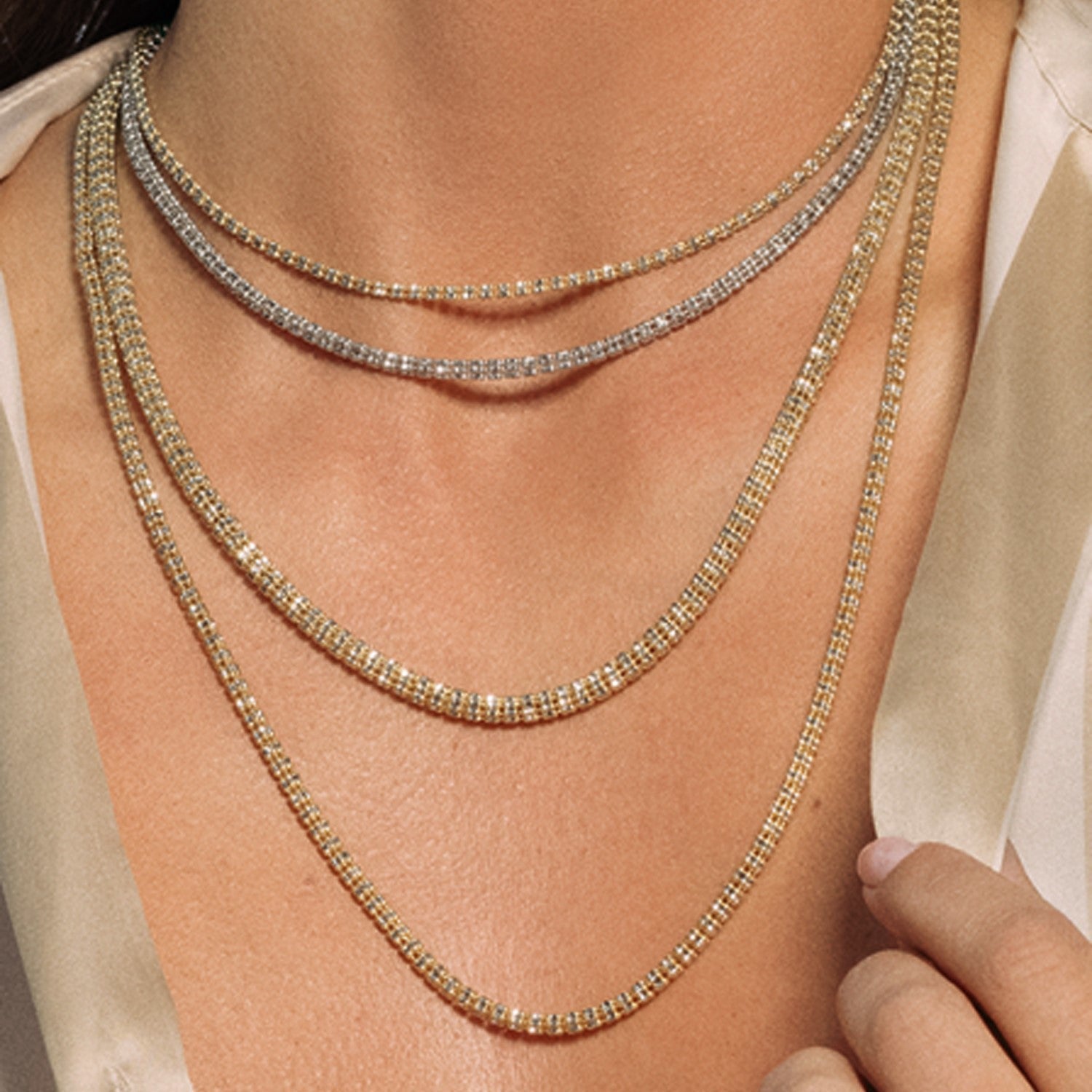 Ice Barrel Chain in 14k Yellow Gold (2.70 mm) Bids.com
