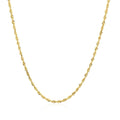 14k Yellow Gold Solid Diamond Cut Rope Chain (1.60 mm) Bids.com