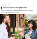 M6 Smart Bluetooth Translation Headphones Supports 127 Languages Gilles Family