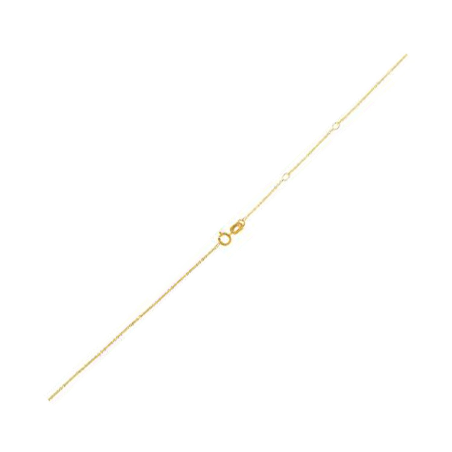 Adjustable Cable Chain in 14k Yellow Gold (0.97 mm) Bids.com