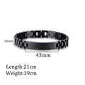Custom Laser Engraved Bracelets Personalized Bracelet Engravable Stainless Steel Jewelry Gifts Gilles Family