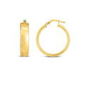 14k Yellow Gold Wedding Band Hoops (6x25mm) Bids.com