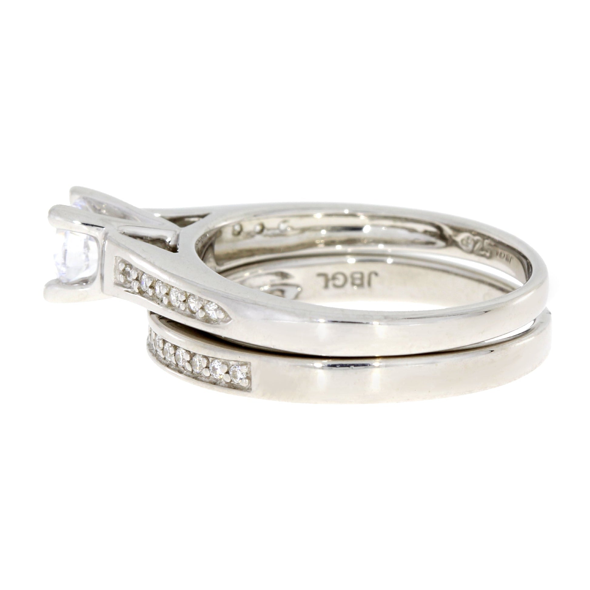 Natural Cubic Zirconia CZ SS Bridal Sterling Silver Bids.com