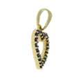 .37ct Sapphire Heart Love Pendant 10KT Yellow Gold Bids.com