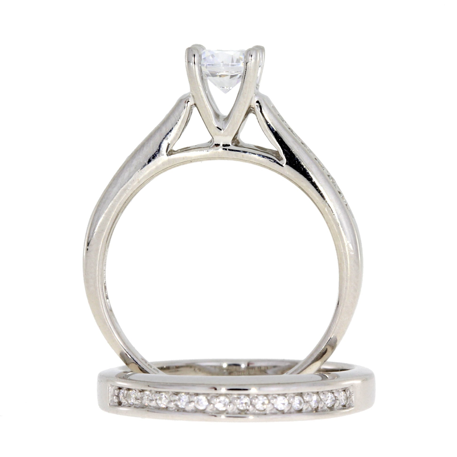 Genuine Cubic Zirconia CZ SS Bridal Sterling Silver Bids.com