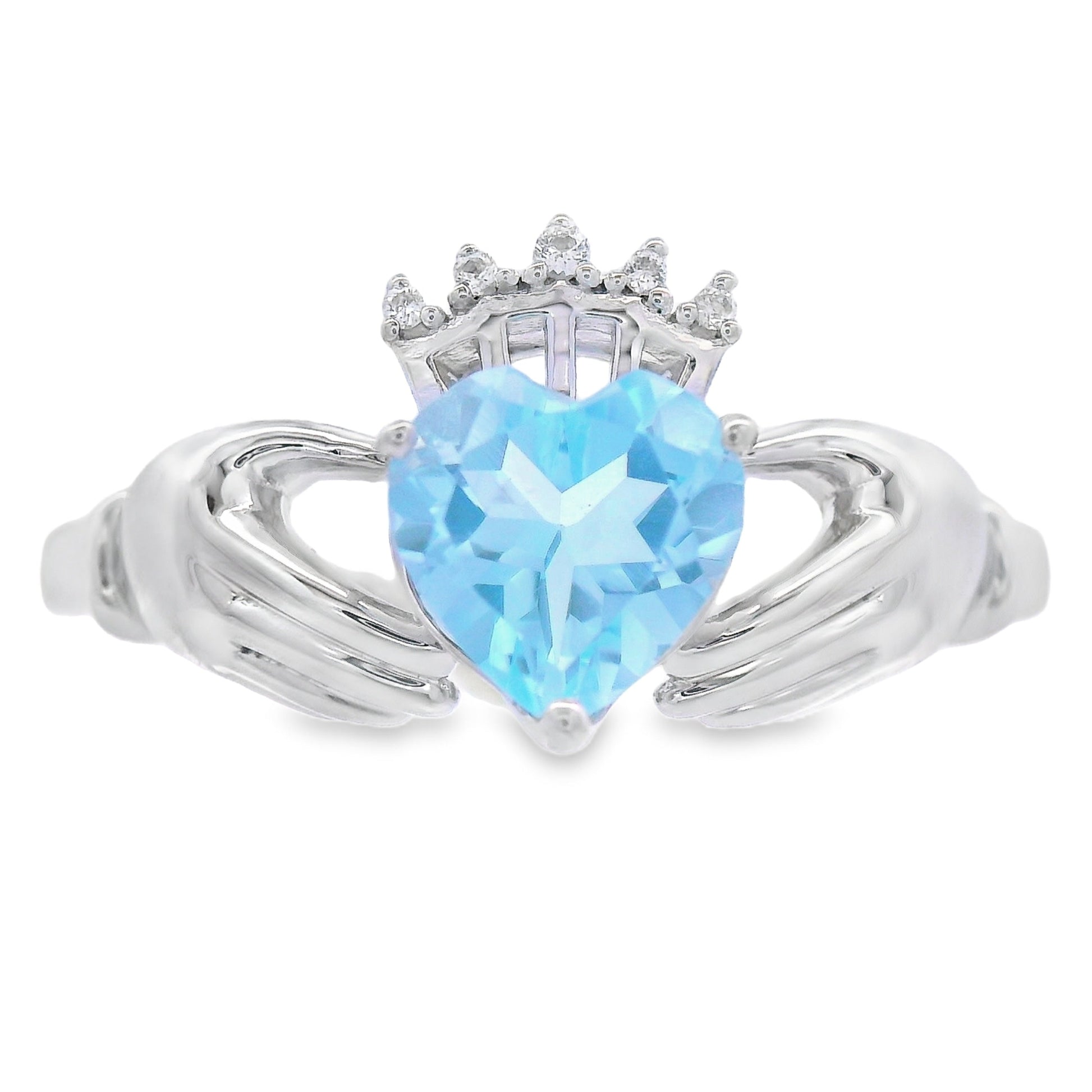Natural Blue Topaz Ring Sterling Silver Bids.com