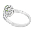 Natural Peridot Created Sapphire Ring Sterling Silver Bids.com