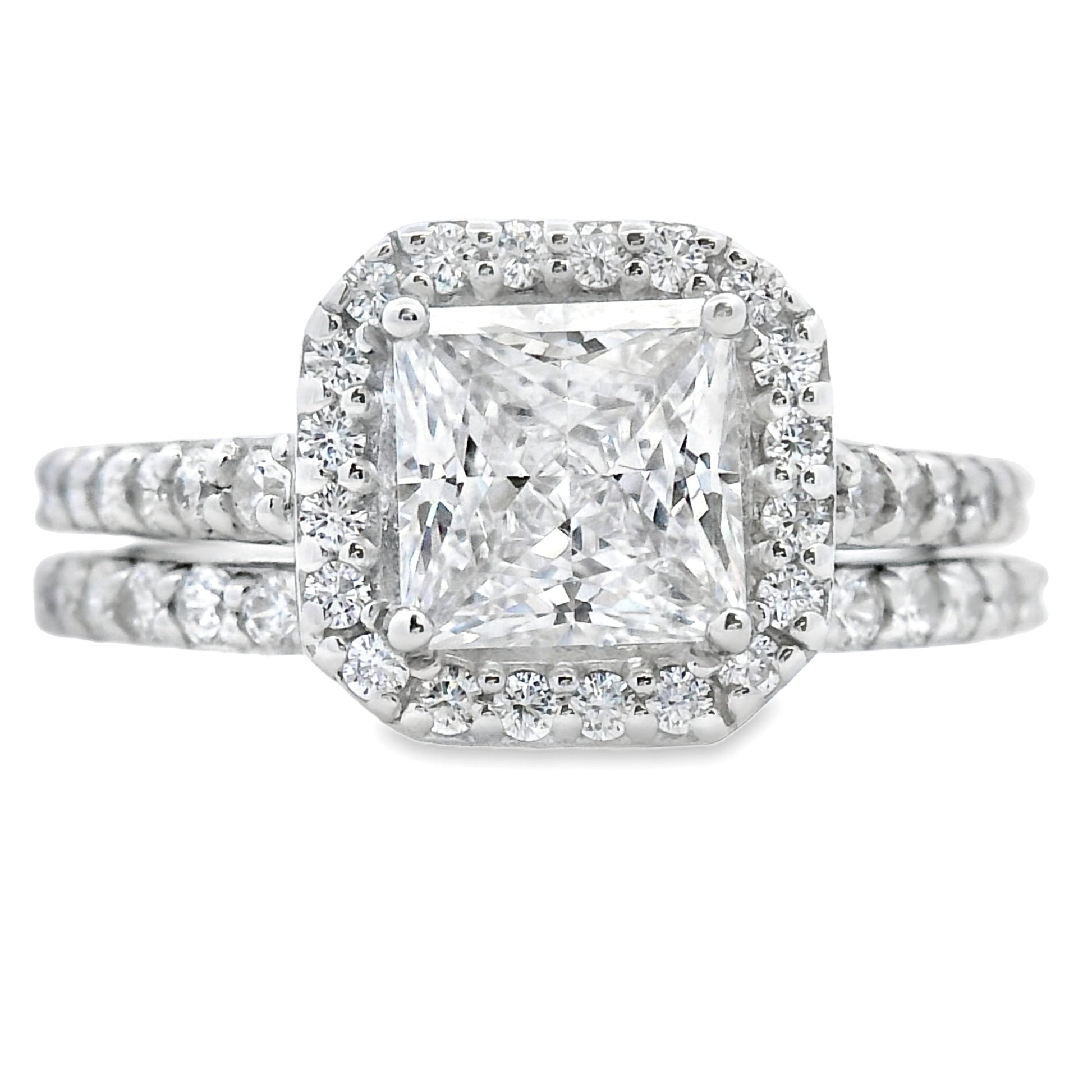 Genuine Cubic Zirconia CZ SS Bridal Sterling Silver Bids.com
