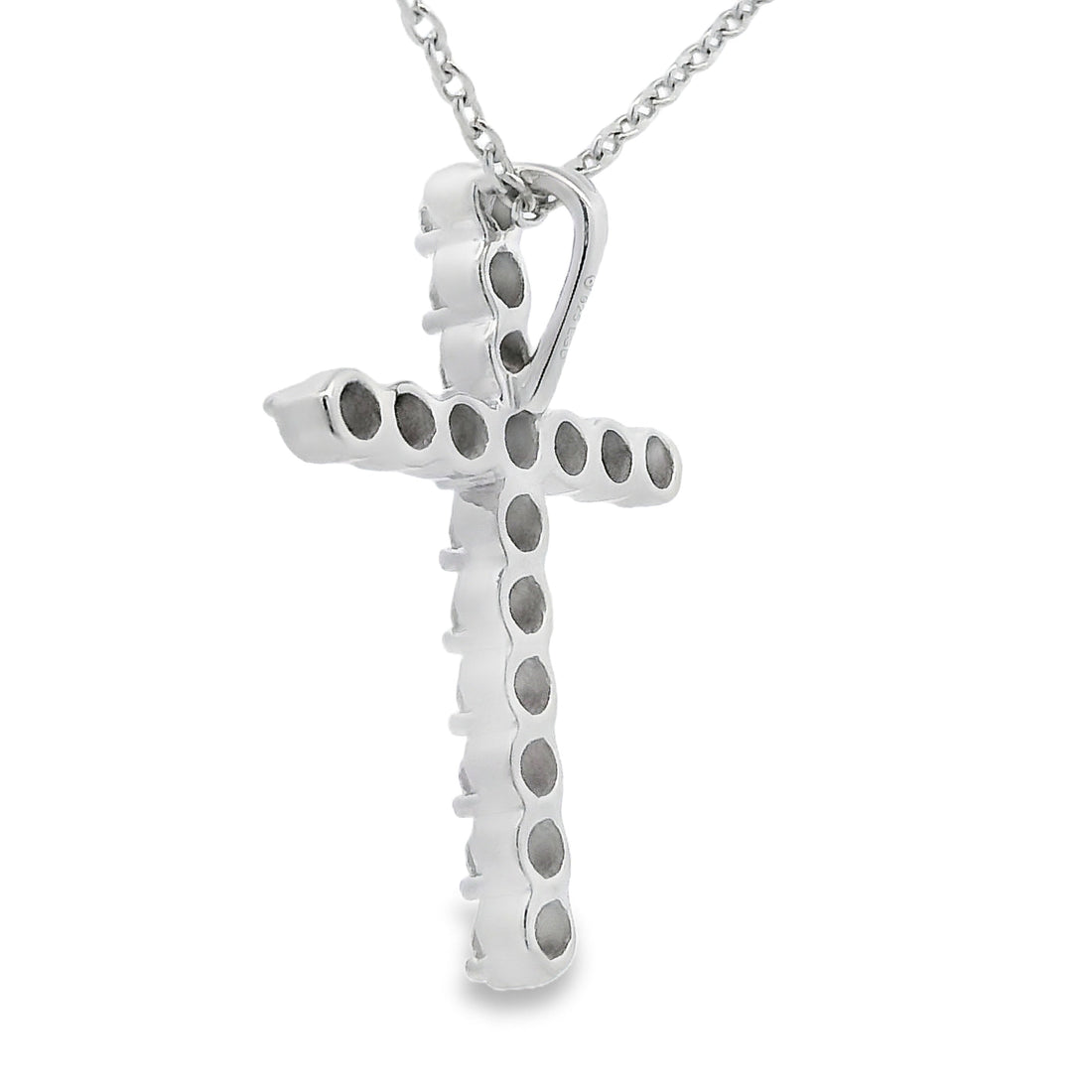 Genuine .50ct Cross Religious Pendant Sterling Silver Bids.com