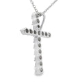 Genuine .50ct Cross Religious Pendant Sterling Silver Bids.com
