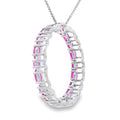 Created Ruby Circle of Love Pendant Sterling Silver Bids.com