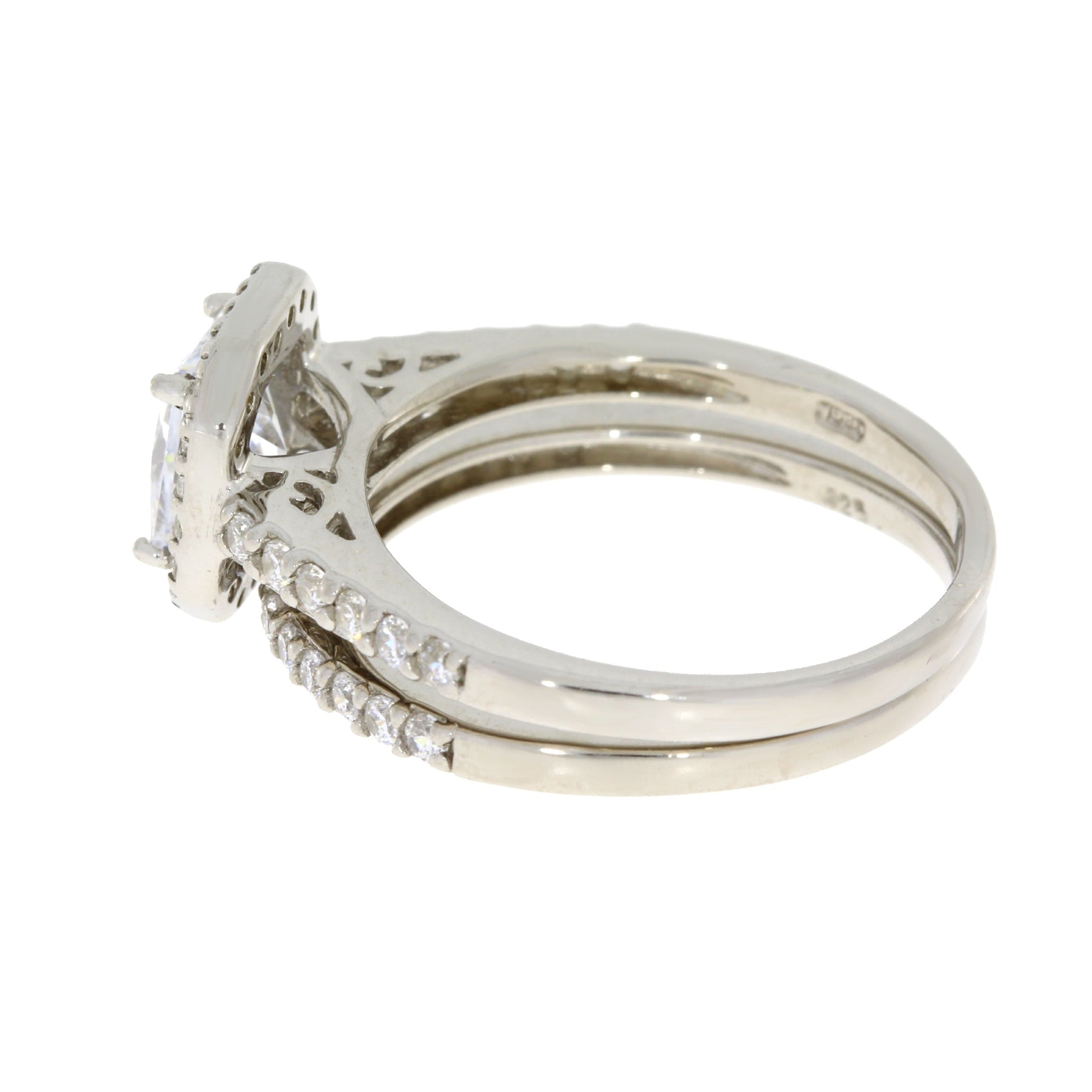 Genuine Cubic Zirconia CZ SS Bridal Sterling Silver Bids.com