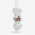 0.45 Carat Genuine Red Diamond and White Diamond .925 Sterling Silver Pendant Bids.com