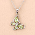 0.64 Carat Genuine Peridot .925 Sterling Silver Pendant Bids.com