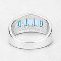 1.75 Carat Genuine Blue Topaz .925 Sterling Silver Ring Bids.com