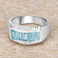 1.75 Carat Genuine Blue Topaz .925 Sterling Silver Ring Bids.com