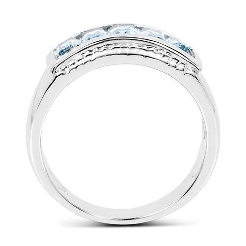 1.75 Carat Genuine Blue Topaz .925 Sterling Silver Ring Bids.com