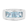 1.75 Carat Genuine Blue Topaz .925 Sterling Silver Ring Bids.com