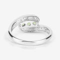 0.56 Carat Genuine Peridot .925 Sterling Silver Ring Bids.com