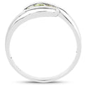 0.56 Carat Genuine Peridot .925 Sterling Silver Ring Bids.com