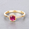 0.50 Carat Genuine Ruby 14K Yellow Gold Ring Bids.com