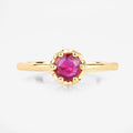 0.50 Carat Genuine Ruby 14K Yellow Gold Ring Bids.com